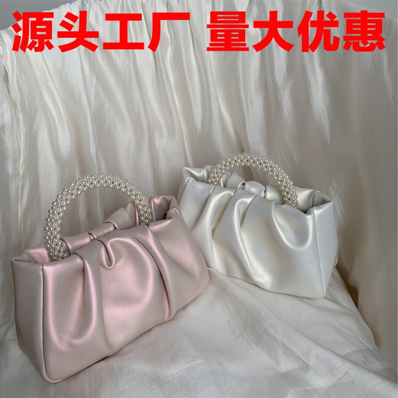 Sweet girl pearl bag handbag